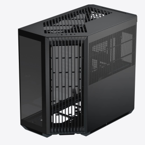 V1-BK-v1 / USB3.0 x 2, Type C x 1 - Glass Edition -Black-