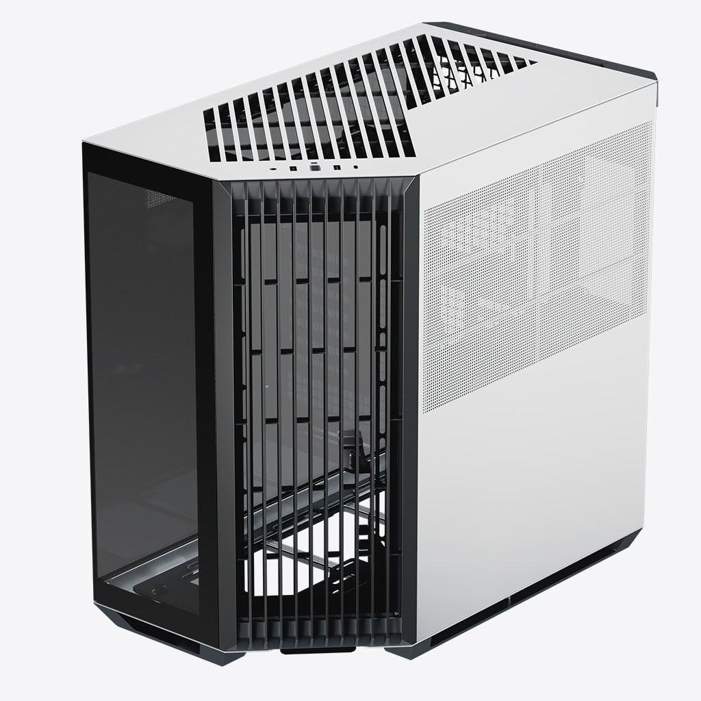V1-BW-v1 / USB3.0 x 2, Type C x 1 - Glass Edition -Black and White-