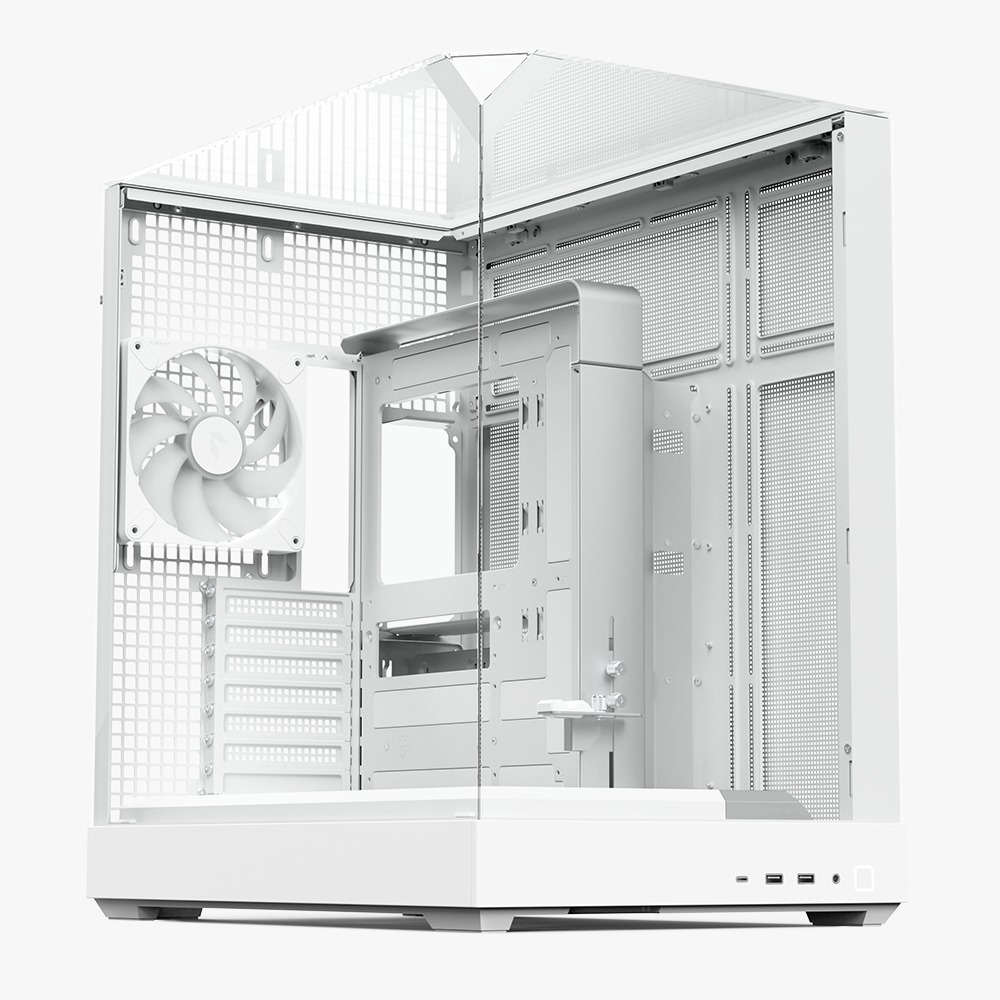 APNX V2-WT-V1/ V2 3GLASS WHITE FP3-140 ARGB PWM FAN X4 APCM-VI102143.21