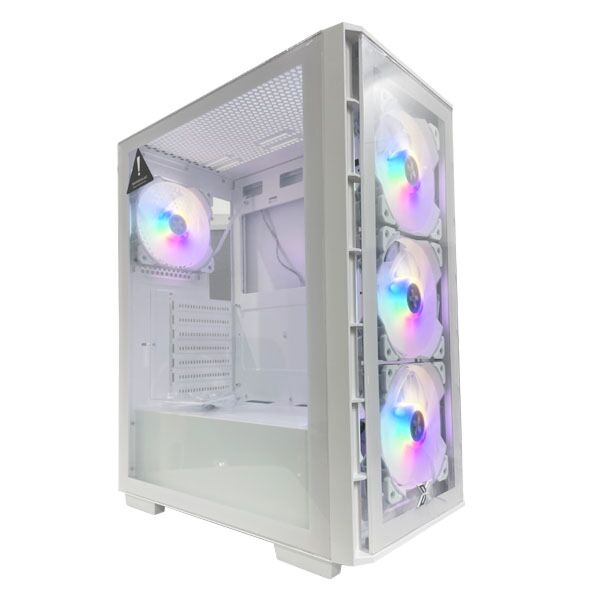 ATX case Elite One Arctic (ATX, U3x1 & U2x2, TG FP & Left TG, 4PCS X24A ARCTIC & Fan Control PCB)
