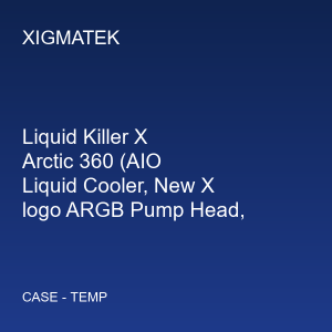 Liquid Killer X Arctic 360 (AIO Liquid Cooler, New X logo ARGB Pump Head, 3x120mm ARGB Fan, Plastic Steel Backpanel)