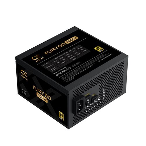 Fury 1100W Gold (Full Range, 80+Gold, LLC D2D & APFC,
12cm FDB Fan, Full Modular, Gen 5, UK Cord, Color Box)