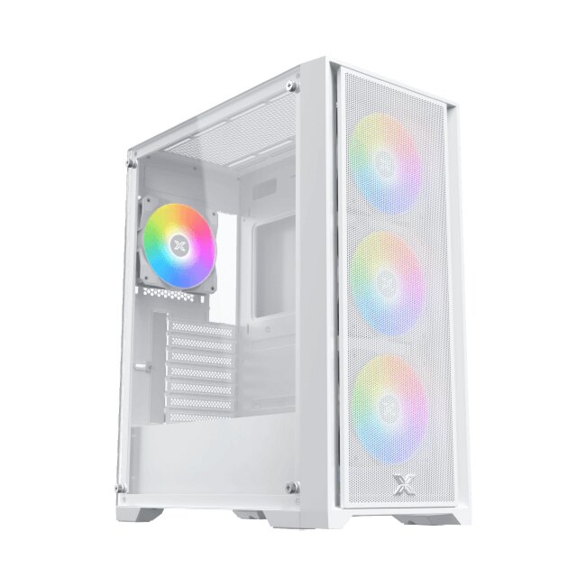 Gaming X II Arctic (WH, EATX, U3x1 & U2x2, Front Mesh Grill & Left TG, 4PCS Z20A Arctic & ARGB Control PCB)