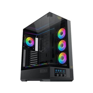 Vision Pro (BK, EATX, U3x2 & Type C, 3PCS TG, 1PC G24A+7PCS G24A Reverse+ARGB LED Fan Control Panel)