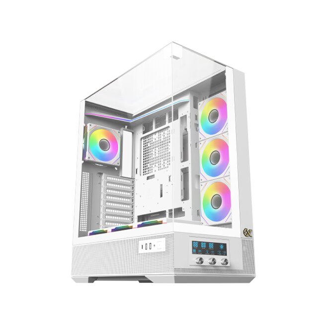 Vision Pro Arctic (WH, EATX, U3x2 & Type C, 3PCS TG, 1PC G24A Arctic+7PCS G24A Arctic Reverse+ARGB LED Fan Control Panel)