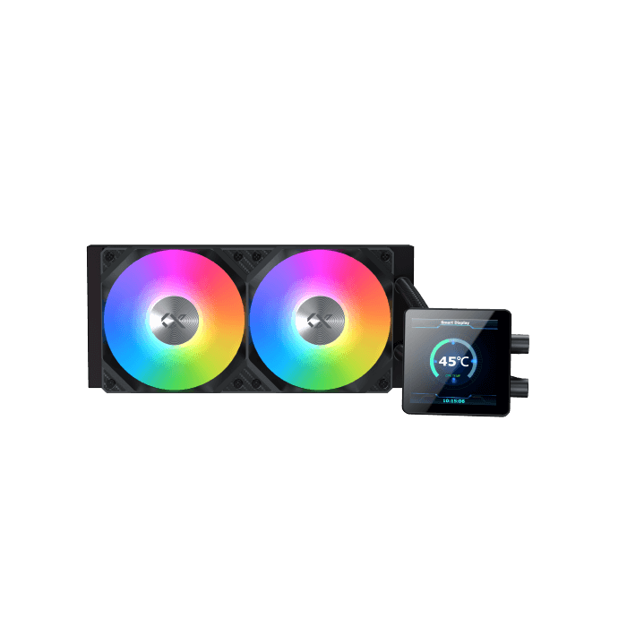 Connect 240 (BK, AIO Liquid Cooler, 3.4"LED Display Pump Head, ARGB PWM Fan, Mini ARGB Controller)