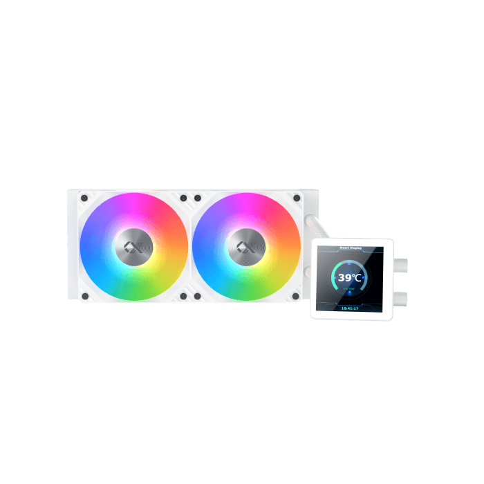Connect 240 Arctic (WH, AIO Liquid Cooler, 3.4"LED Display Pump Head, ARGB PWM Fan, Mini ARGB Controller)