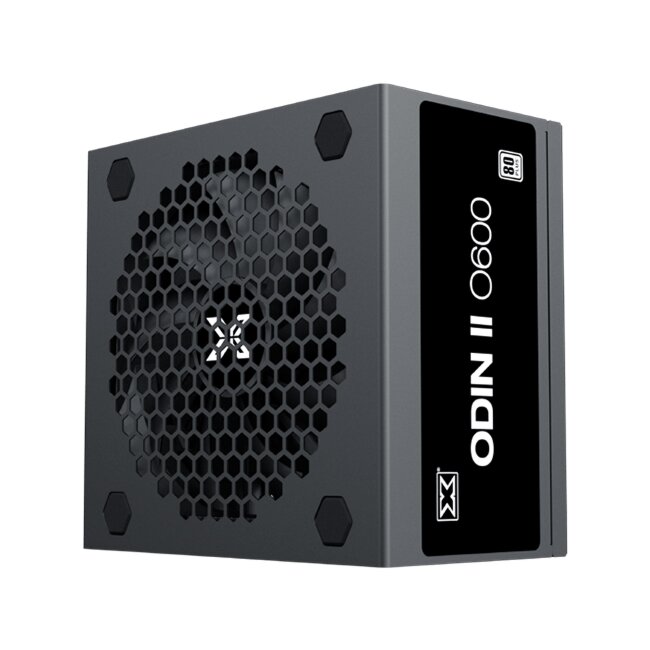 Odin II 600W (Black, AC 230V, DF APFC, Black Cable, 80PLUS, 120mm Fan, UK Power Cord, Color Box)