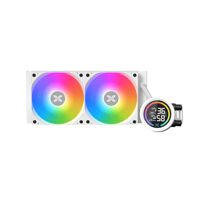LK 240 Digital Arctic (WH AIO,Digital LCD Pump Head & 240mm PWM Fan,Mini ARGB Controller,Intel & AMD Mounting Kit)