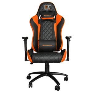 Hairpin Orange (Black & Orange, 2D Armrests, Butterfly Mechanism, Class 4 Gas Lift, Headrest & Lumbar Pillow)