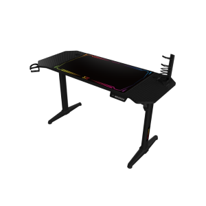 Apex Electric Single Motor (140x60x15mm Carbon Style Desktop, Electric Height Adjustable 75~120mm, Smart Control Panel)