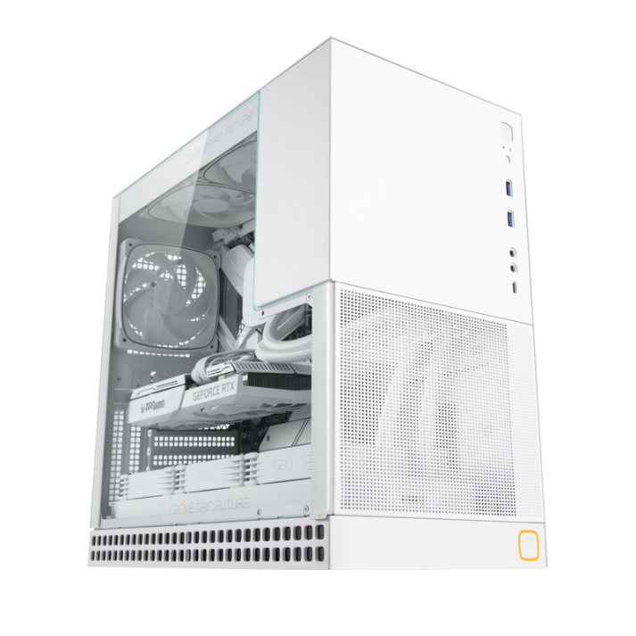 GEOMETRIC FUTURE M4 KING ARTHUR MID TOWER CASE WHITE GEO-M4-KAW