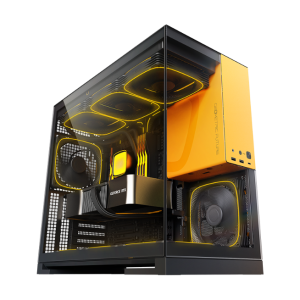 GEOMETRIC FUTURE M5 MID TOWER BLACK/YELLOW CASE GEO-M5F-BY