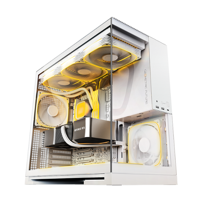 GEOMETRIC FUTURE M5 MID TOWER WHITE CASE GEO-M5F-W