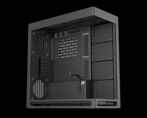 HS 420 Base Edition Black / Hybrid structure mid tower case for 420 rad, base edition, black color