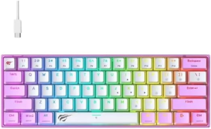 Gaming keyboard purple +white