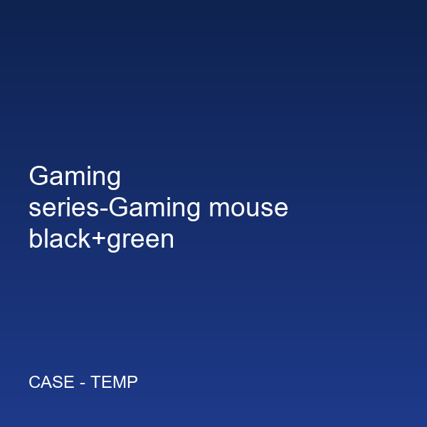 Gaming series-Gaming mouse black+green
