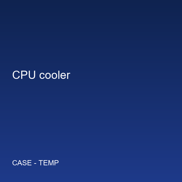 CPU cooler