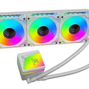Waterwheel White 360(3 PCS 120nn ARGB fans+remote control+ARGB head)