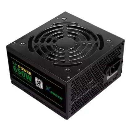 XP II -650W(80 PLUS White 230V UK,120mm Fan, Fixed Cable, UK Cord, Color Box)