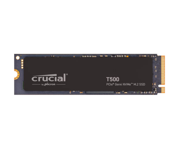 Crucial T500 2TB PCIe Gen4 NVMe M.2 Internal SSD, Up to 7400MB/s Read & 7000MB/s Write Speed, 1.5 Million Hrs MTBF, 3D NAND TLC, 1200 TB Endurance, Compatible with Laptop & Desktops