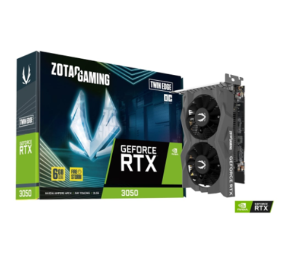 ZOTAC GAMING GeForce RTX 3050 6GB GDDR6 Twin Edge OC