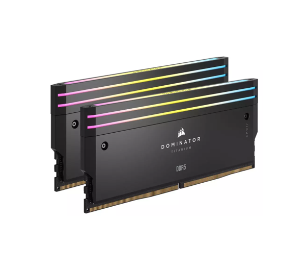 Corsair DOMINATOR Titanium RGB Black 32GB (2x16GB) 6600MHz DDR5 Ram - Black
