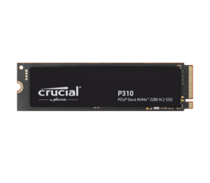 Crucial P310 PCIe Gen4 NVMe 2280 M.2 SSD, PCIe Gen 4 x4 speeds 7100MB/s Read, 6000MB/s Write, M.2 2280 Form Factor, 2TB Capacity