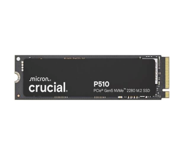 Crucial P510 PCIe Gen5 NVMe M.2 Internal SSD, 1TB Capacity, Up to 11,000 MB/s Sequential Read & 9,500 MB/s Sequential Write, 600TBW Endurance