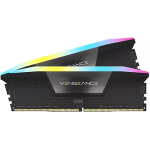 Corsair Vengeance RGB Black 64GB (2x32GB) 6000MHz DDR5 Ram - Black