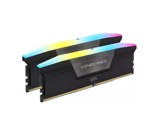 Corsair Vengeance RGB Black 64GB (2x32GB) 6400MHz DDR5 Ram - Black