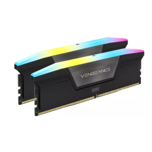Corsair Vengeance RGB Black 64GB (2x32GB) 6400MHz DDR5 Ram - Black
