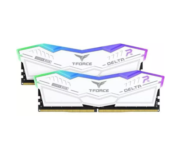 Team T-Force Delta RGB 64GB (2 x 32GB) 6000 DDR5 RAM - White