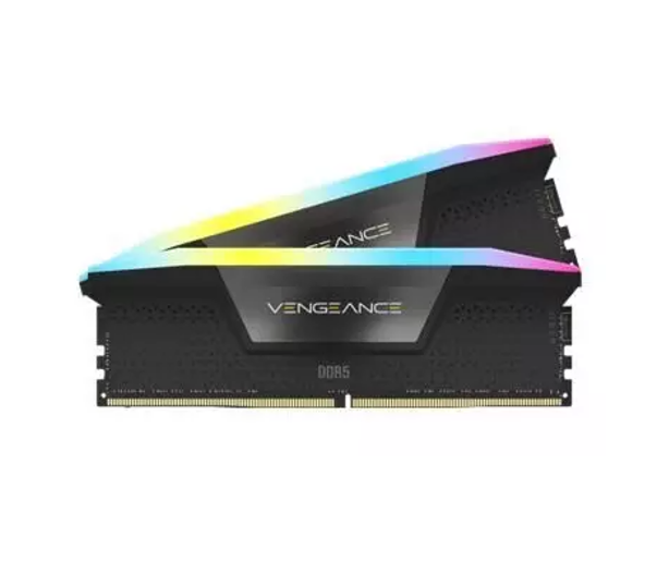 Corsair Vengeance RGB 64GB (2x32GB) DDR5 6600MHz C32 Memory Kit - Black