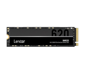 Lexar NM620 512GB M.2 2280 Internal Solid State Drive, Up to 3300MB/s Read & 2400MB/s Write Speeds, 3D TLC NAND , 1.5 Million Hours MTBF, Shock & Vibration Resistance. Black