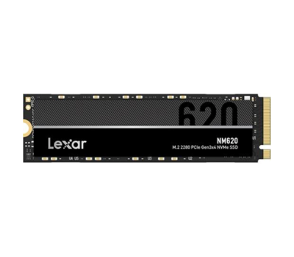 Lexar NM620 512GB M.2 2280 Internal Solid State Drive, Up to 3300MB/s Read & 2400MB/s Write Speeds, 3D TLC NAND , 1.5 Million Hours MTBF, Shock & Vibration Resistance. Black