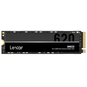 Lexar NM620 M.2 2280 PCIe Gen3x4 NVMe 1TB Internal SSD,Up to 3300MB/s Read & 3000MB/s Write Speeds, 3D TLC NAND, 1.5M Hours MTBF, Shock & Vibration Resistance, Black