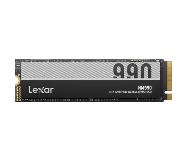 Lexar NM990 M.2 2280 Internal SSD, 1TB Capacity, PCIe Gen5x4 Interface, Up to 14,000 MB/s Sequential Read & 7,500 Sequential Write Speed
