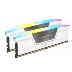 Corsair Vengeance RGB White 32GB (2x16GB) 6400MHz DDR5 Memory Kit - White